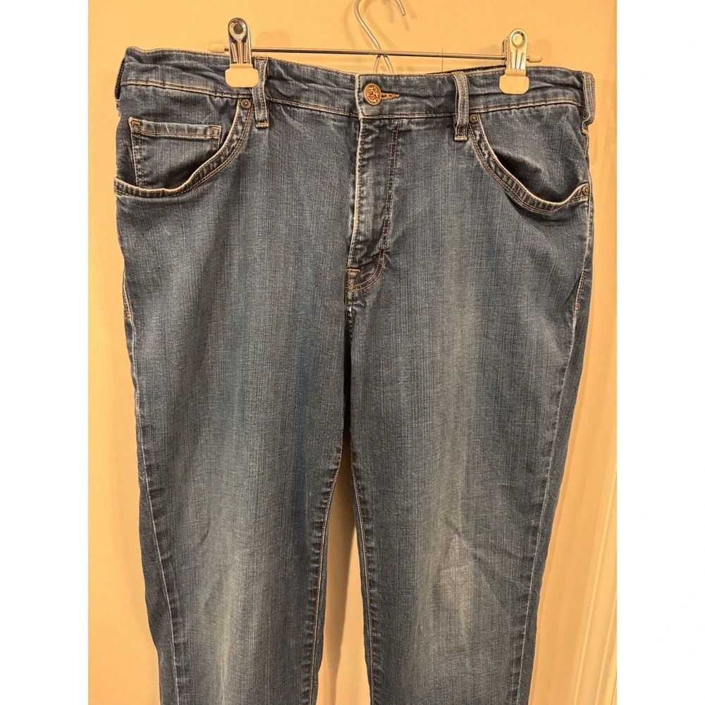 34‎ Heritage Jeans Mens 40X32 Blue Charisma Comfort-Rise Classic Straight Denim